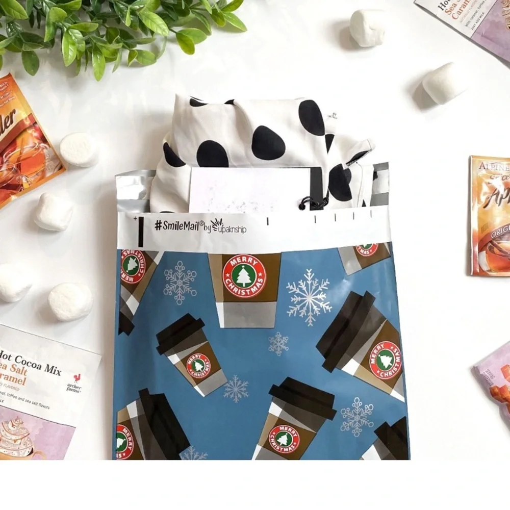 Peppermint Mocha Polymailers, 14x17, Set of 25